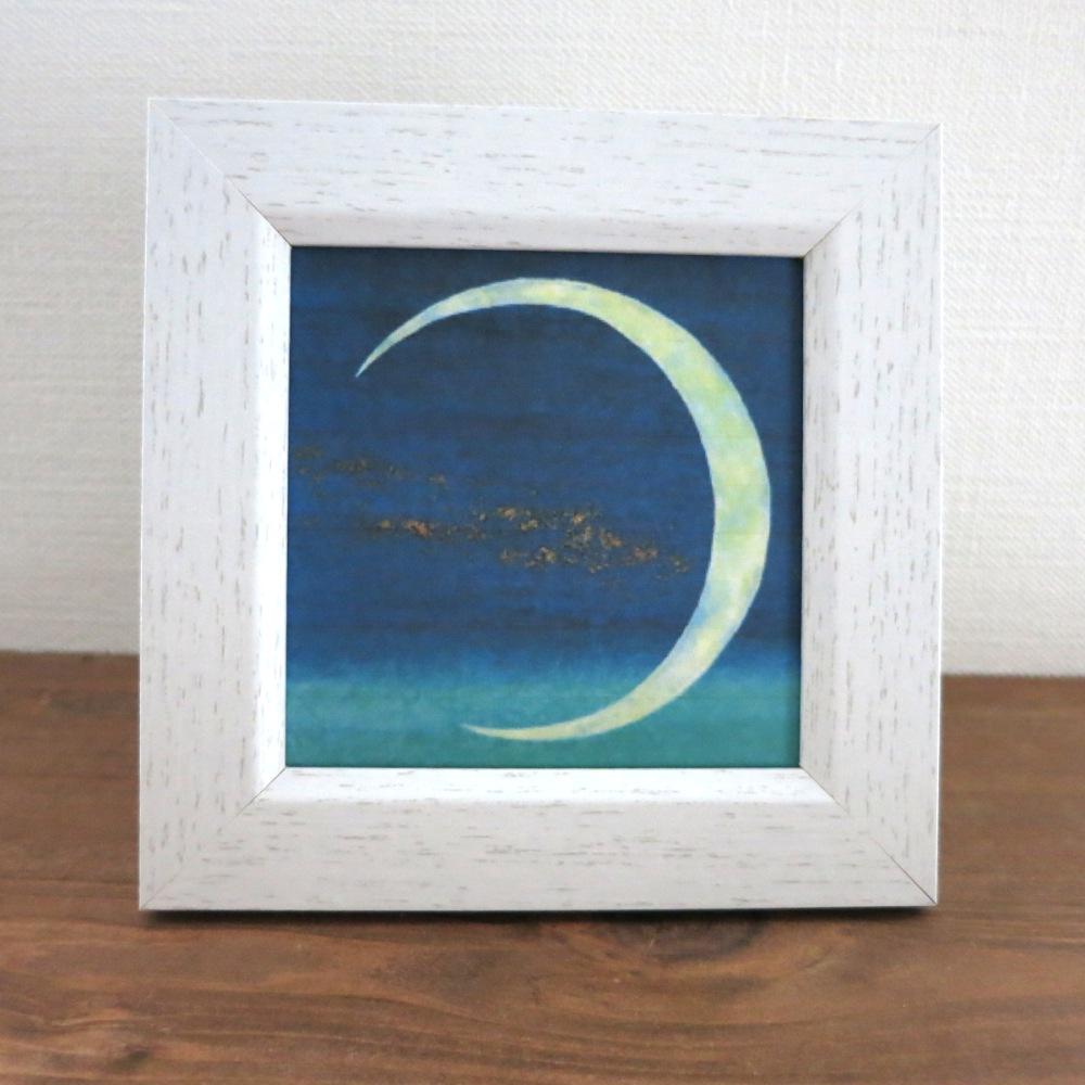 【日本画ポスター】Moon Whisper ? 新月の囁き　インテリアアート　絵のある暮らし　癒しのインテリア1枚目の画像